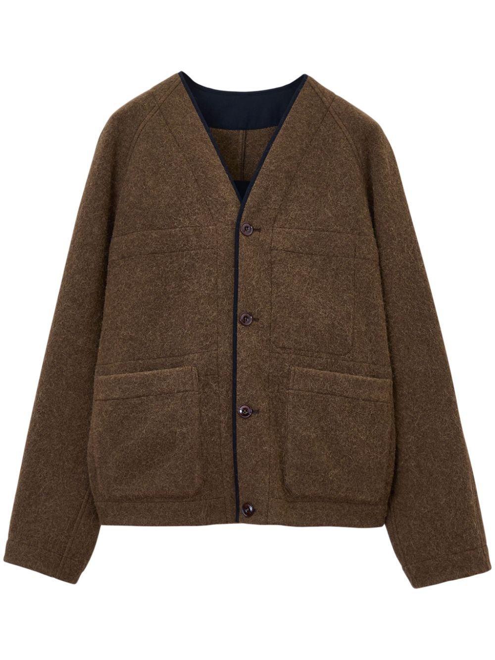 Raglan liner jacket - Brown