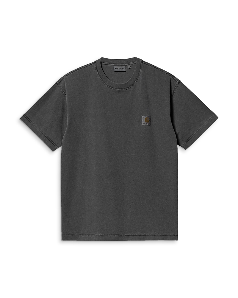 Plain logo-patch cotton T-shirt - Neutrals