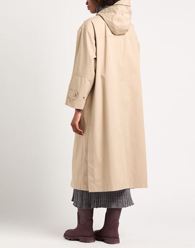 Woman Overcoat & Trench Coat Sand Size 4 Cotton, Polyamide, Polyurethane, Brass