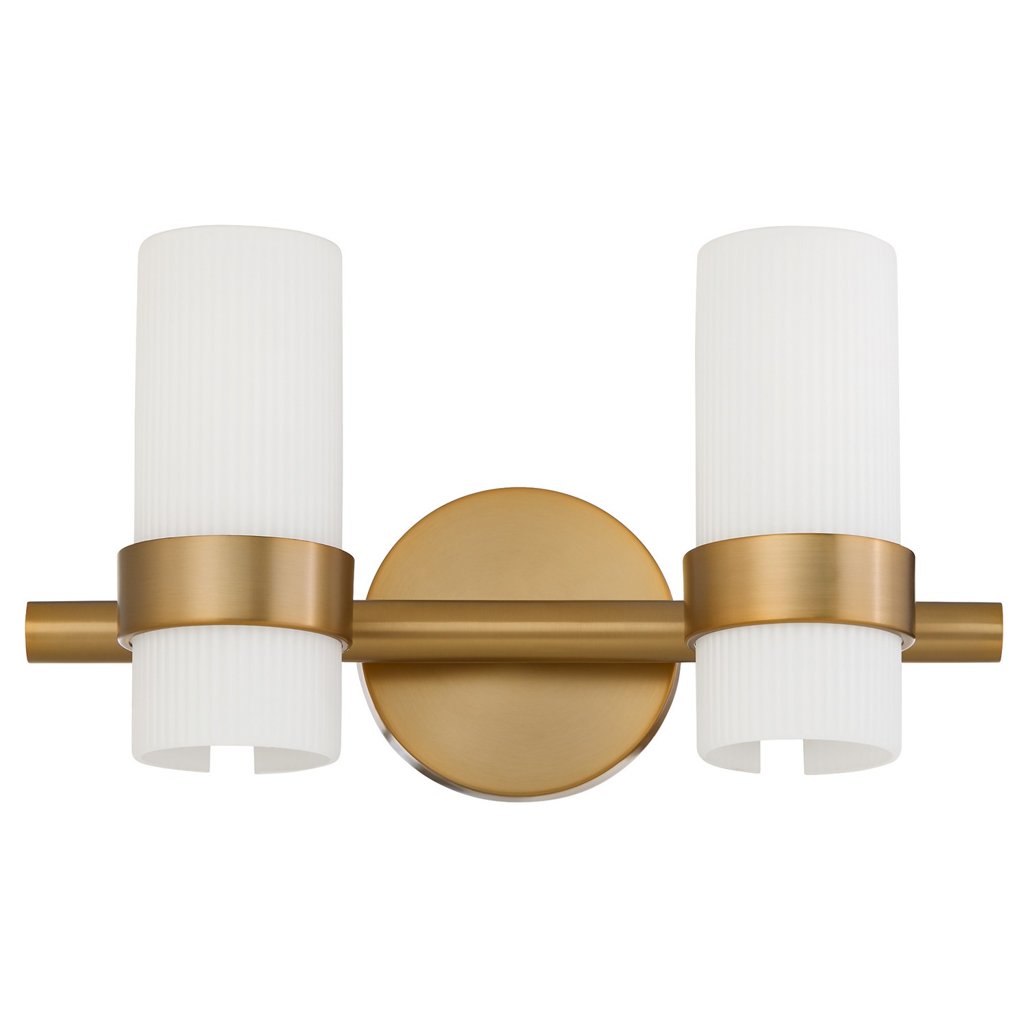 Brushed Brass Bathroom Vanity Light from the Sojourn Collection