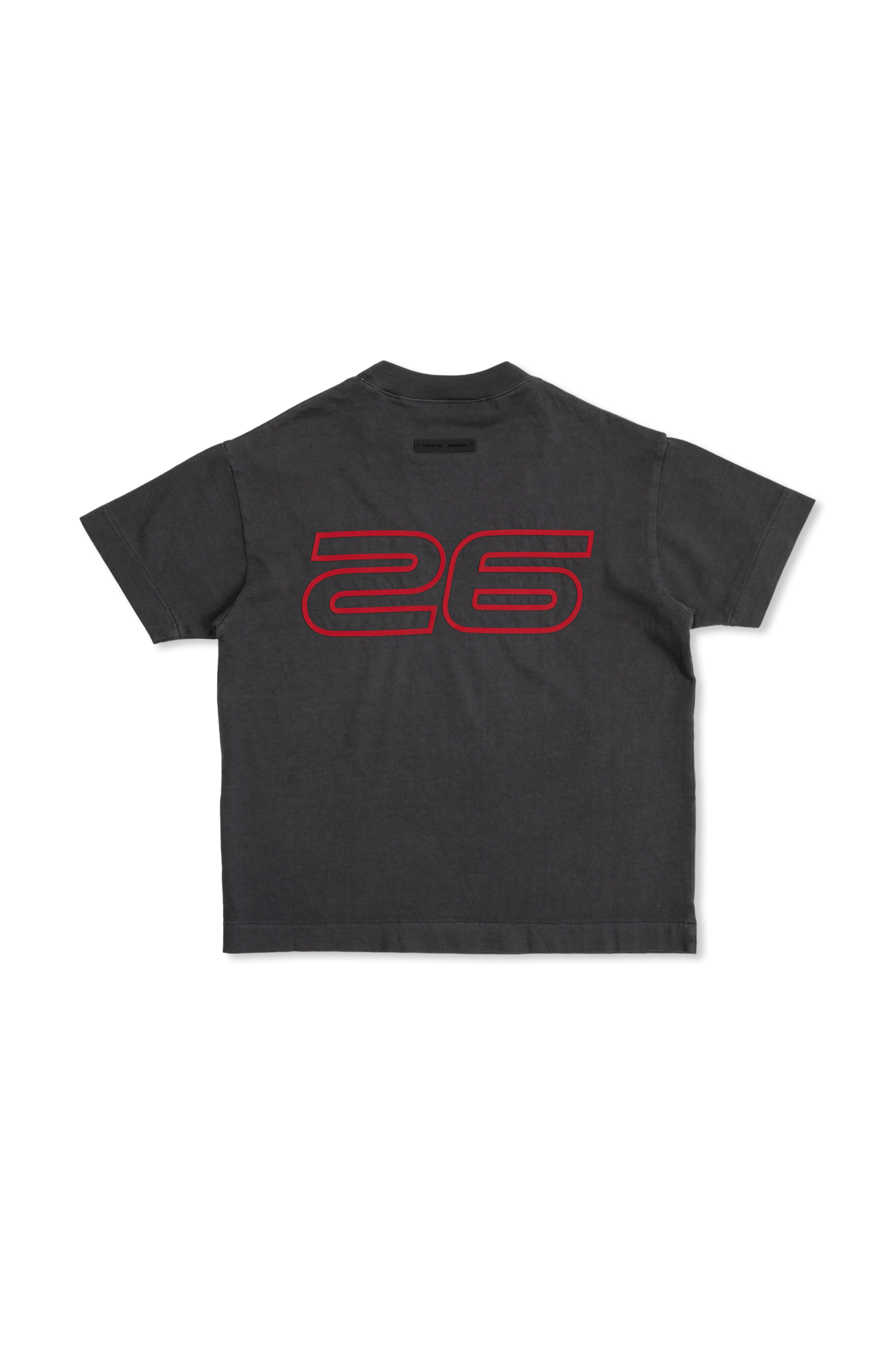 T-shirt With A Raised Logo, Unisex, Grey