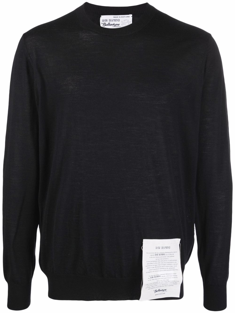 Ballantyne crewneck cashmere jumper - Black