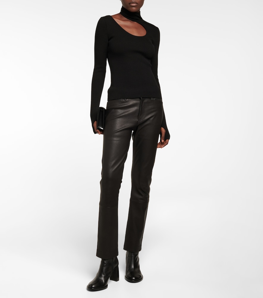 Fiz cutout silk top