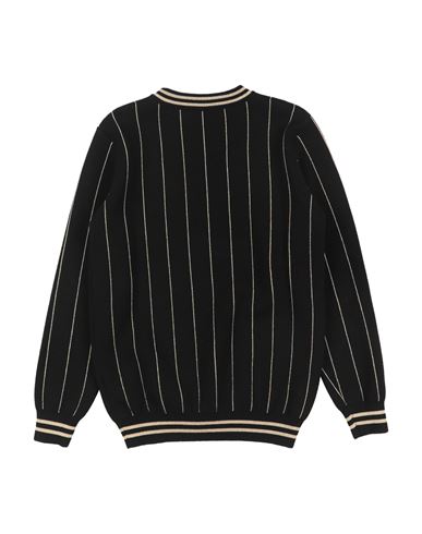 Kid Boy Sweater Black Size 13 Cotton, Viscose, Cashmere, Metallic fiber, Polyamide