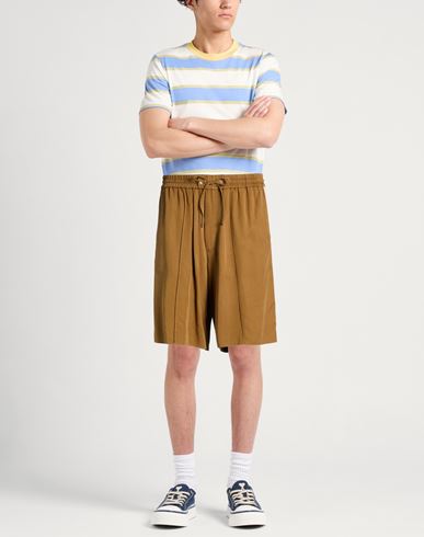 Bermuda Tessuto Man Shorts & Bermuda Shorts Khaki Size M Lyocell