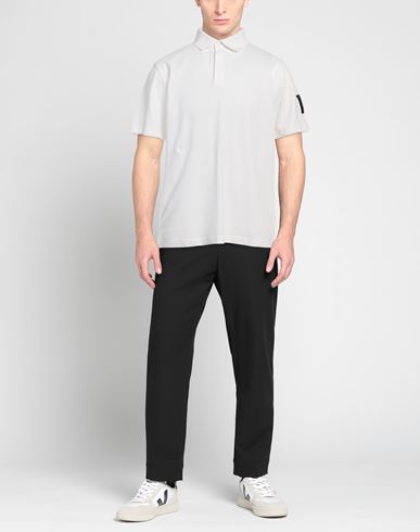 Man Polo shirt White Size S Cotton, Elastane