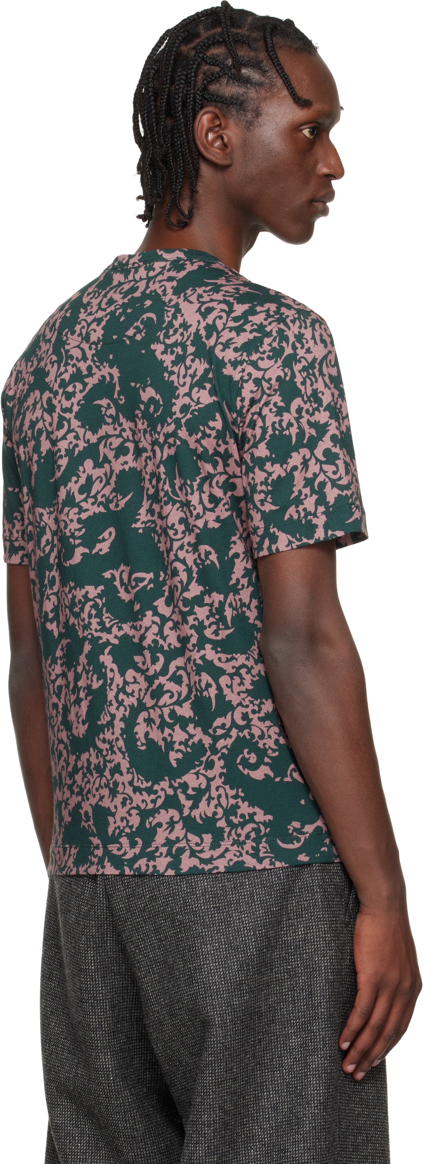 Green & Pink Floral T-shirt