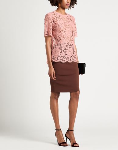 Woman Top Antique rose Size 2 Viscose, Cotton, Polyamide