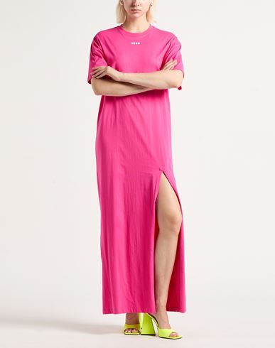 Woman Maxi dress Fuchsia Size M Cotton