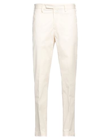 Man Pants Ivory Size 34 Cotton, Elastane