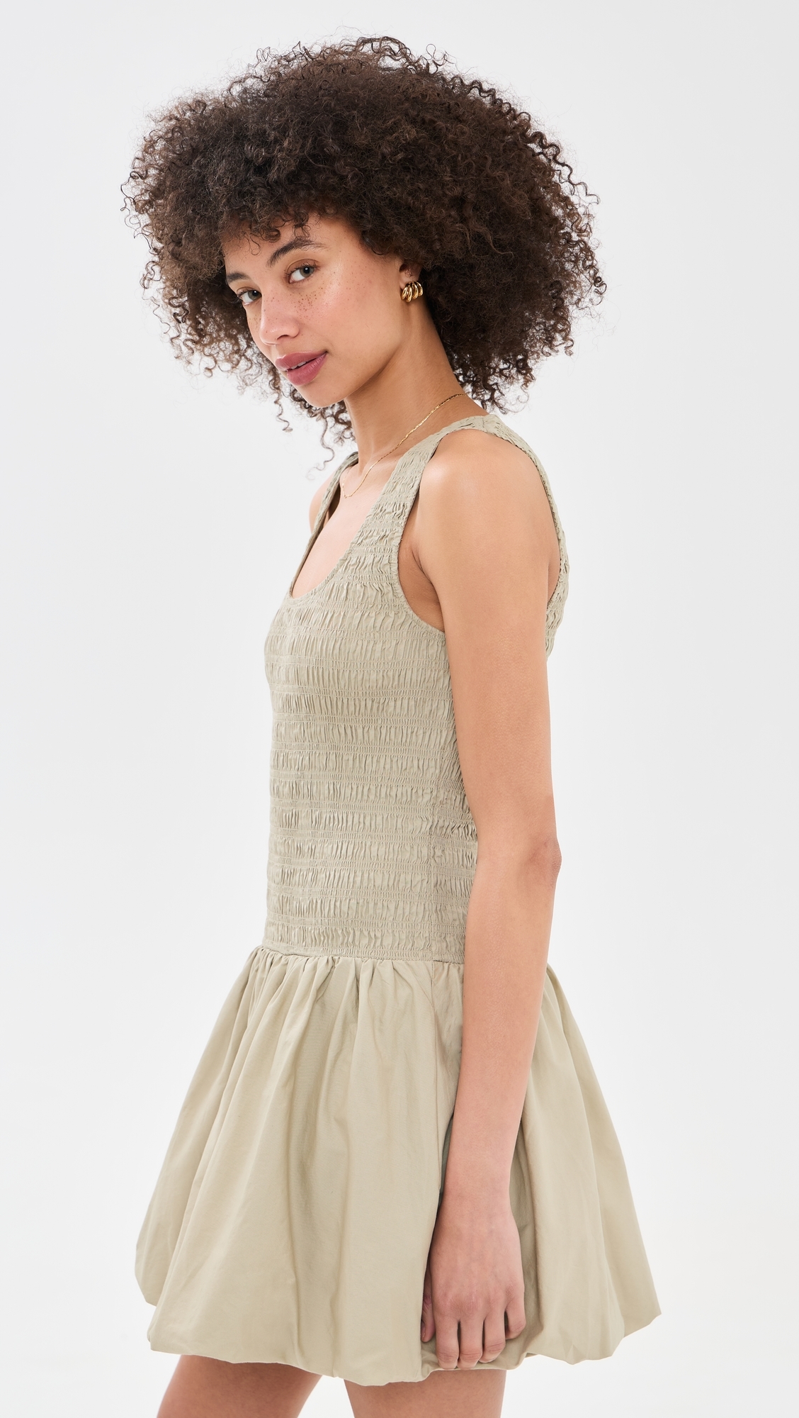 Ilona Bubble Hem Dress Mist
