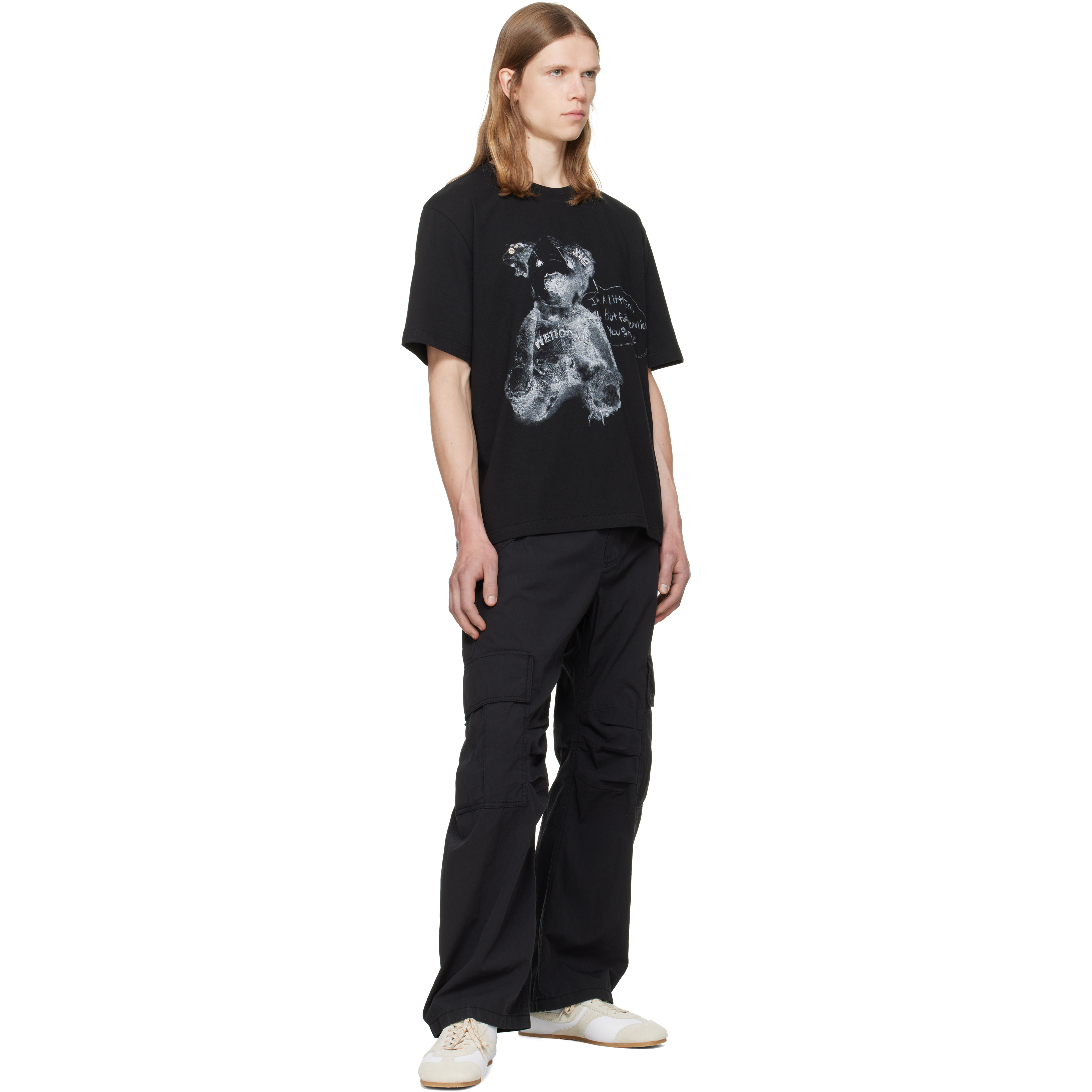 Black Drawing Teddy T-shirt