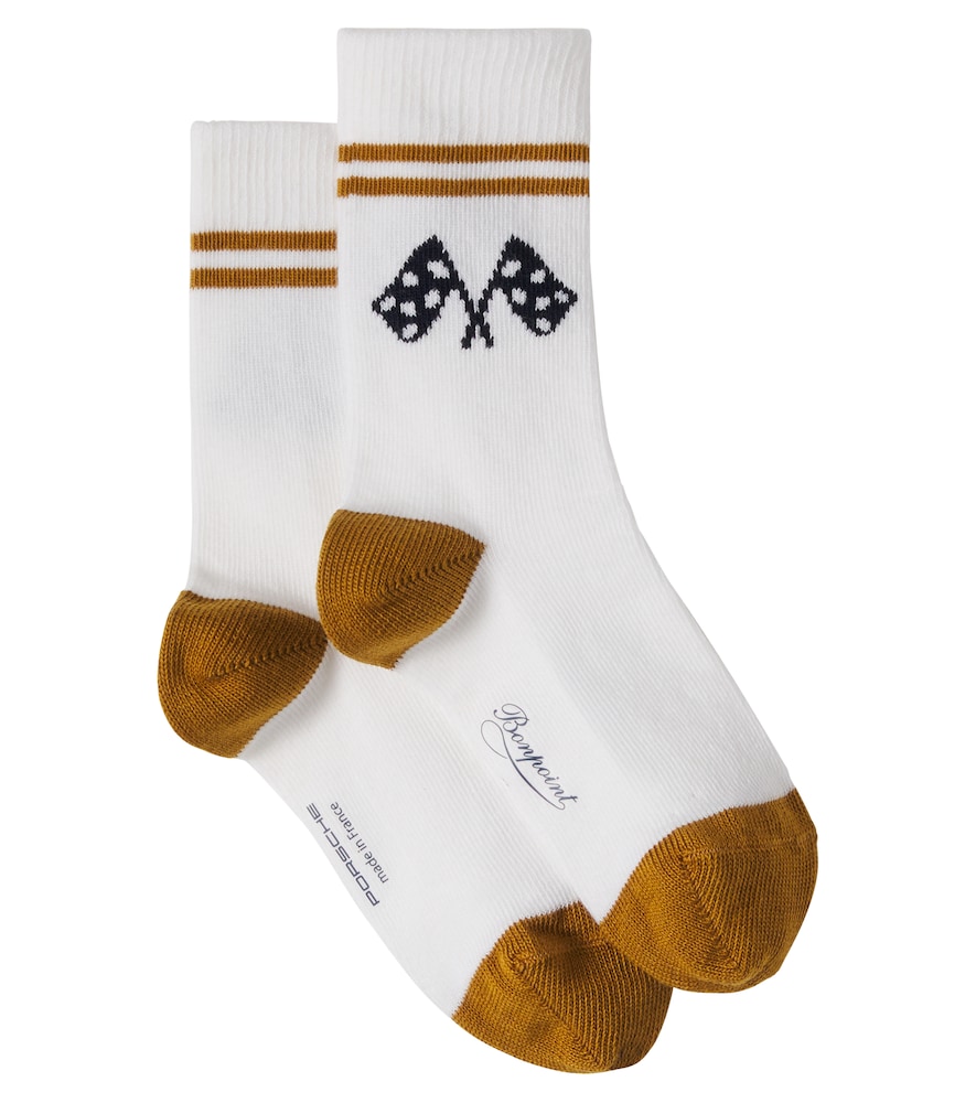 X Porsche Lir intarsia cotton-blend socks