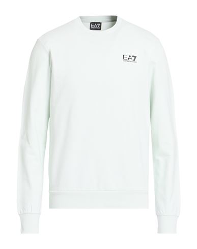 Man Sweatshirt Light green Size S Cotton