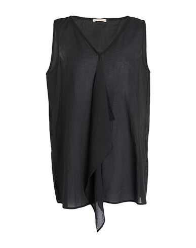 Woman Top Black Size 10 Cotton