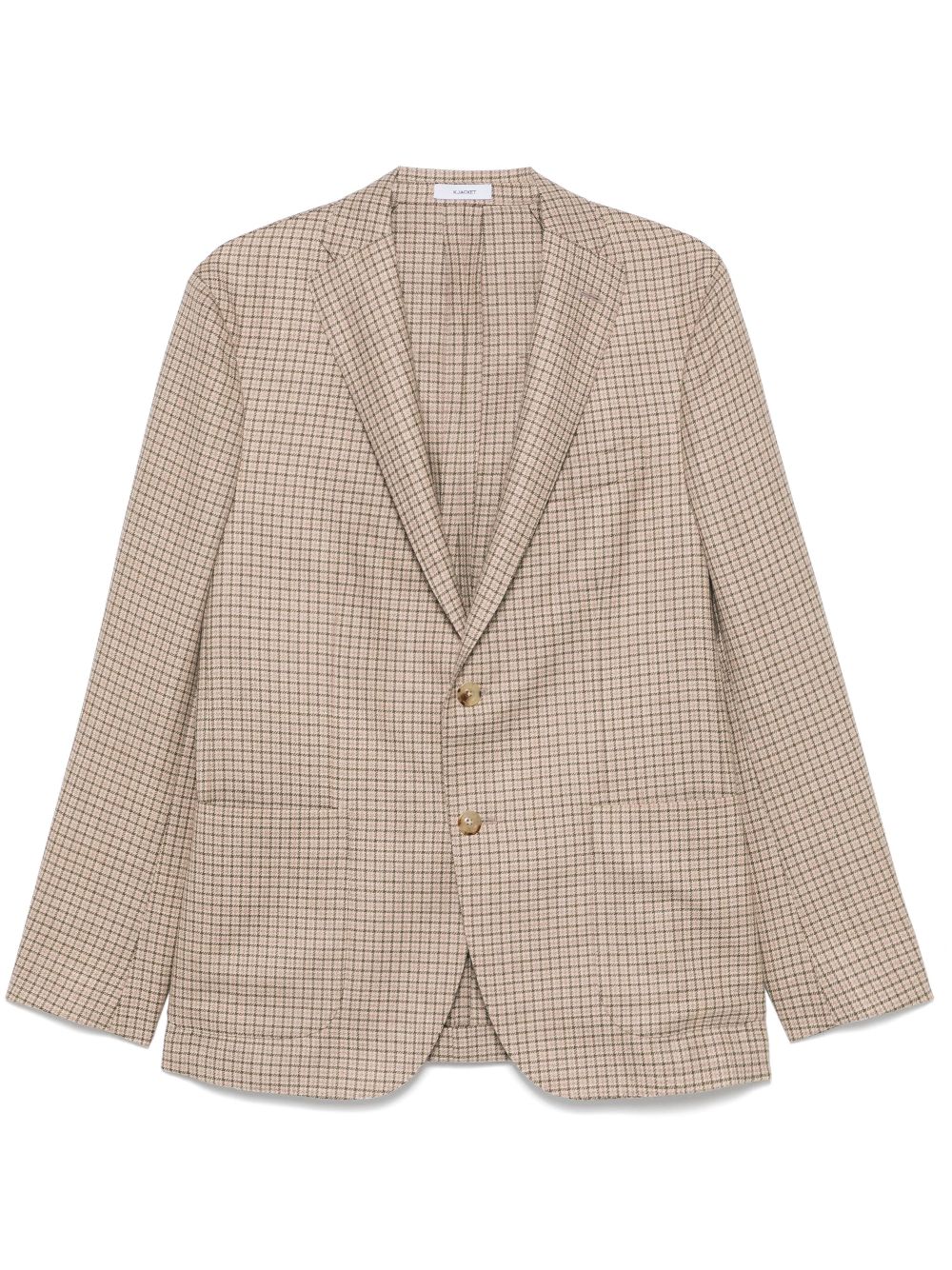 Checked blazer - Brown