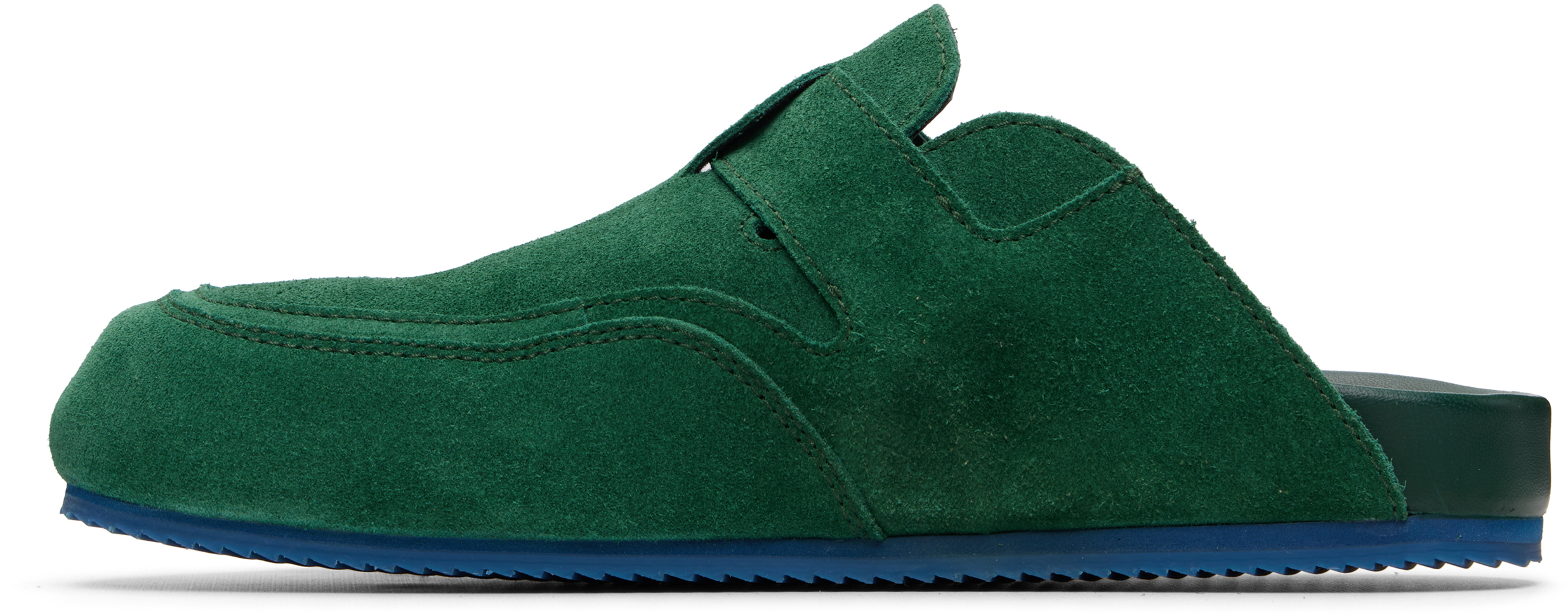 Green Outdoor Mule Loafers