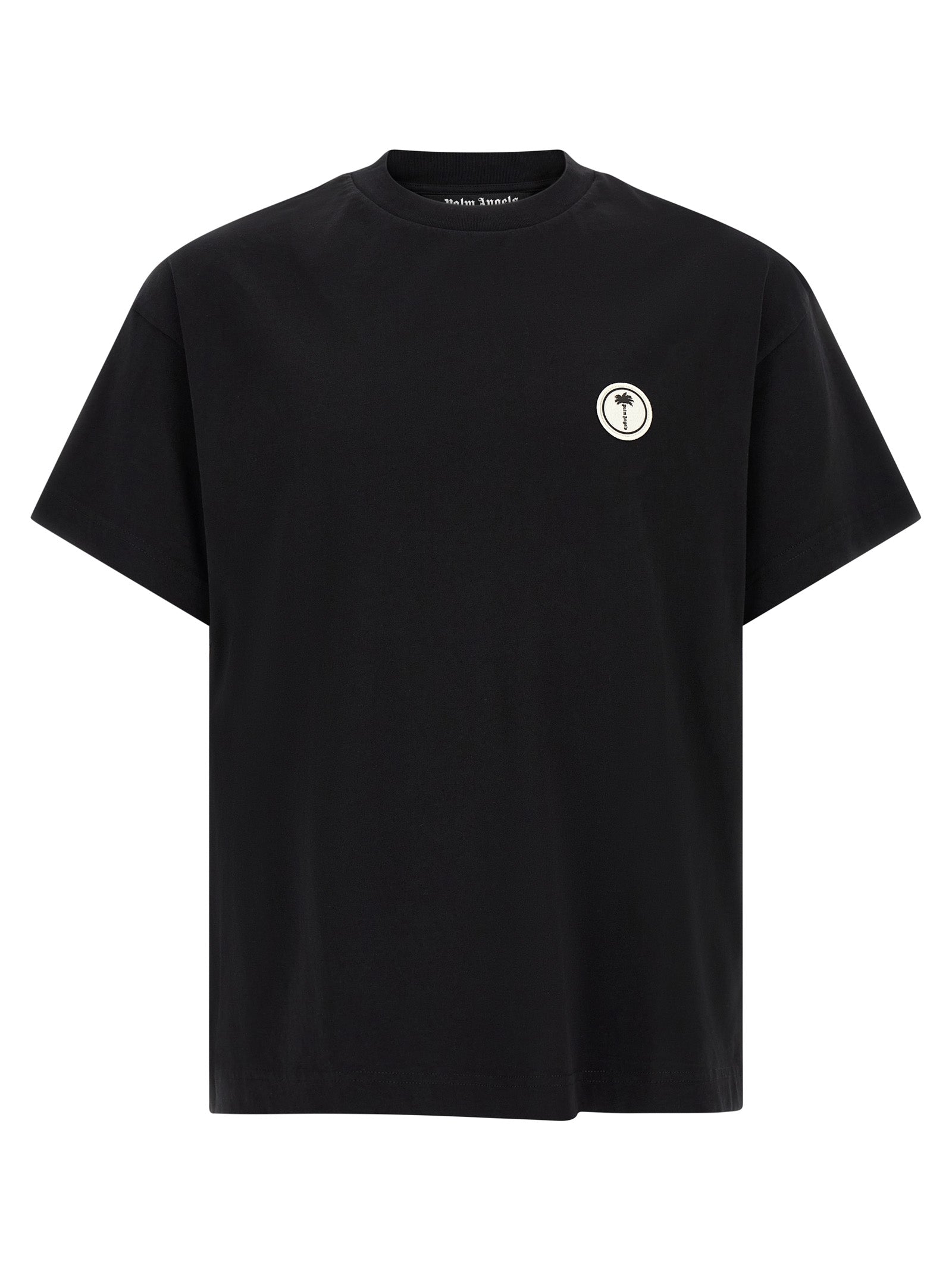 Logo-Embroidered Cotton T-Shirt — Black
