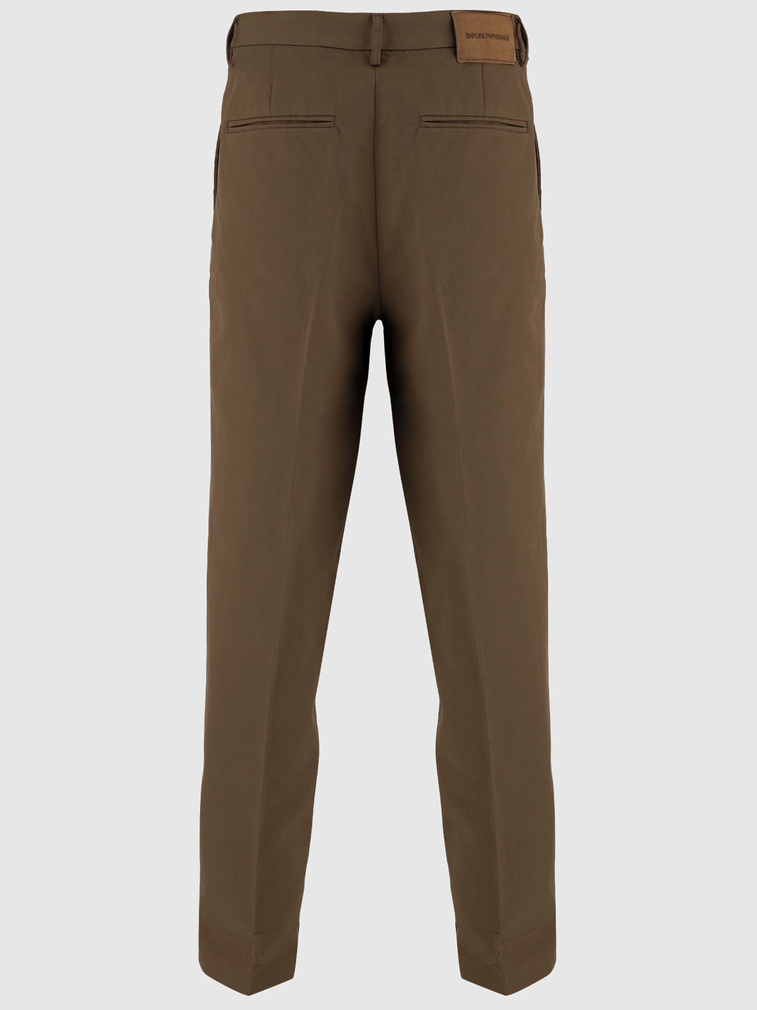 Cotton Trousers — Brown