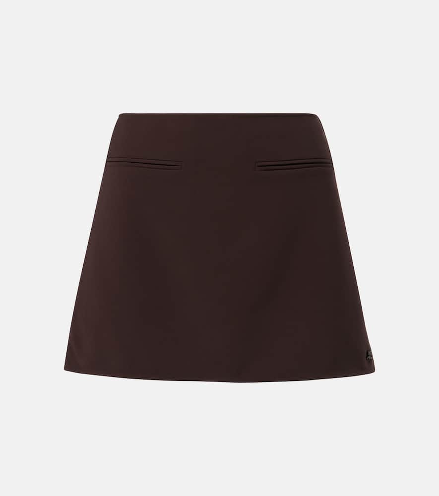 Courrèges Twill miniskirt