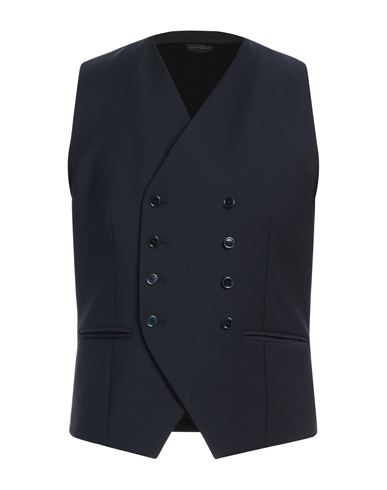 Man Tailored Vest Midnight blue Size 40 Wool, Polyester, Elastane