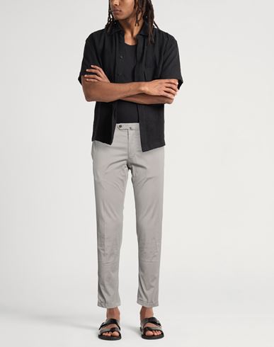 Evoluto Man Pants Grey Size 38 Cotton, Elastane