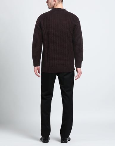 Man Cardigan Plum Size XL Acrylic, Mohair wool, Wool