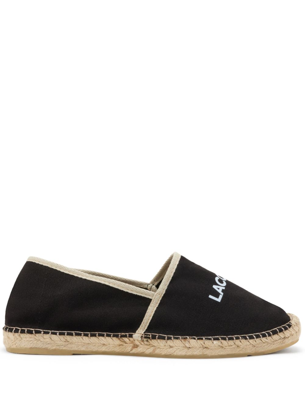 Logo-print espadrilles - Black