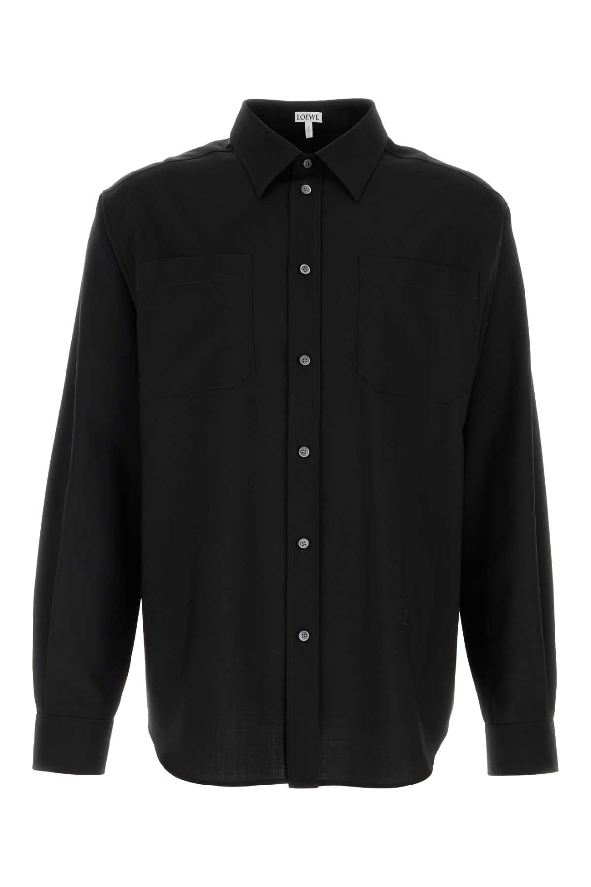 Wool Shirt — Black