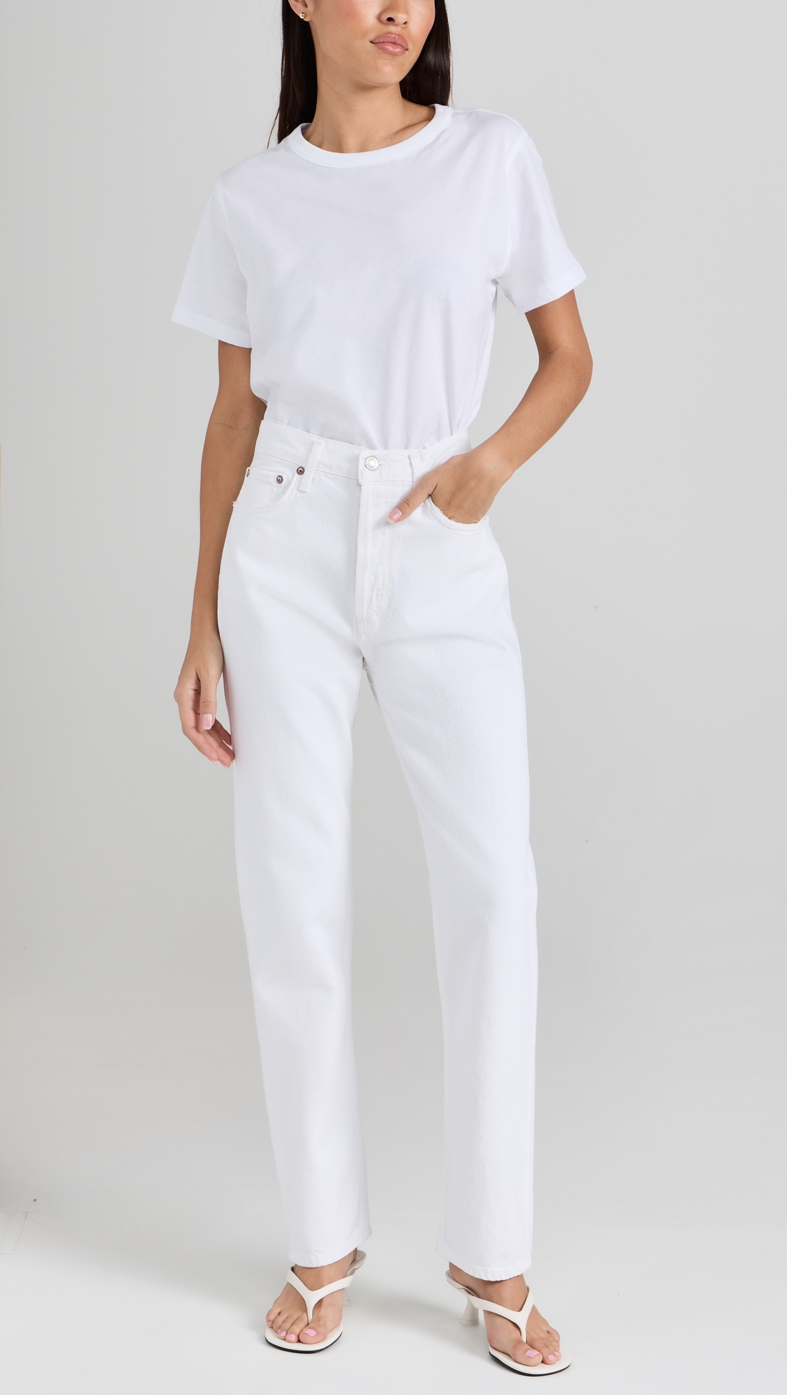 90'S Pinch Waist Jeans Marshmallow