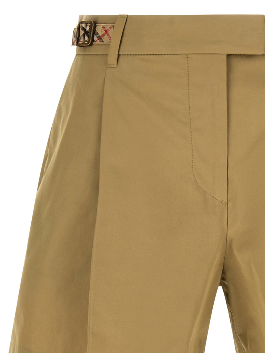 Burberry - raina shorts pleated front adjustable waist