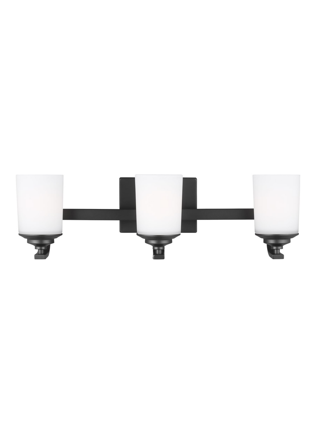 Kemal 3-Light Bathroom Vanity Light in Midnight Black