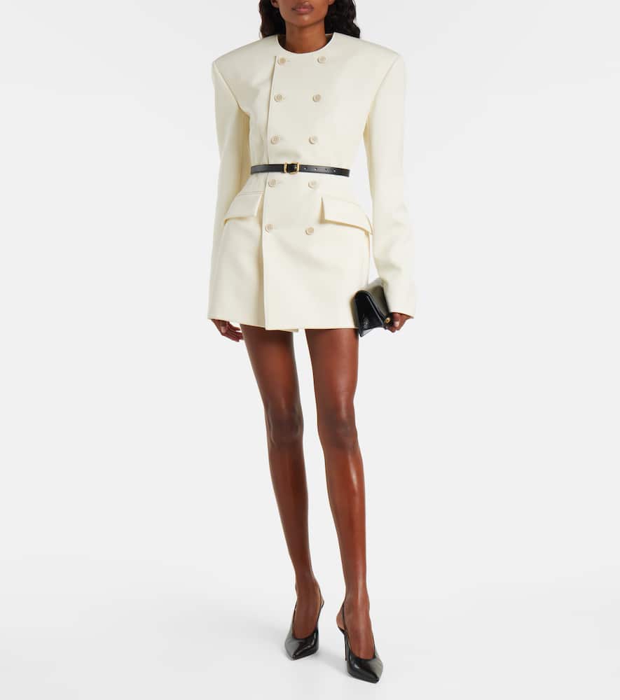 RHW double-breasted minidress