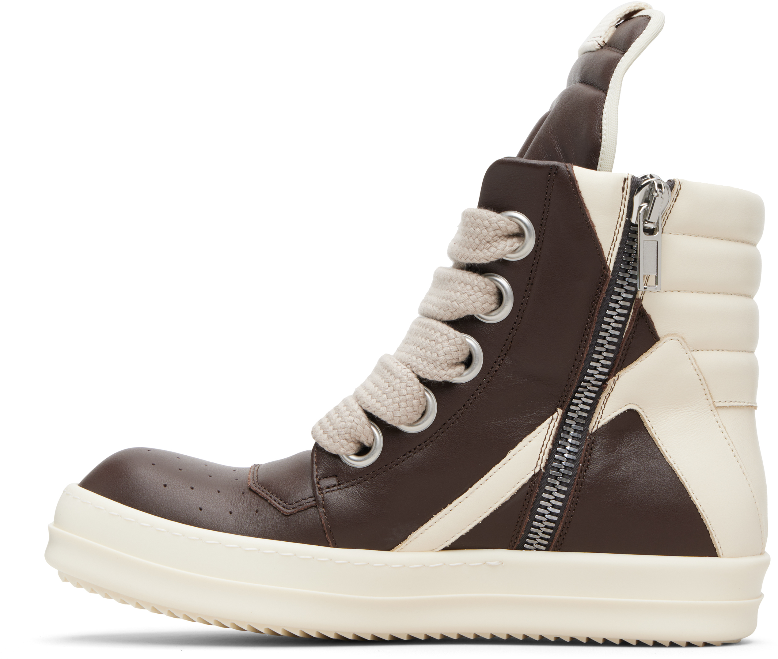 Brown Temple Jumbolace Geobasket Sneakers