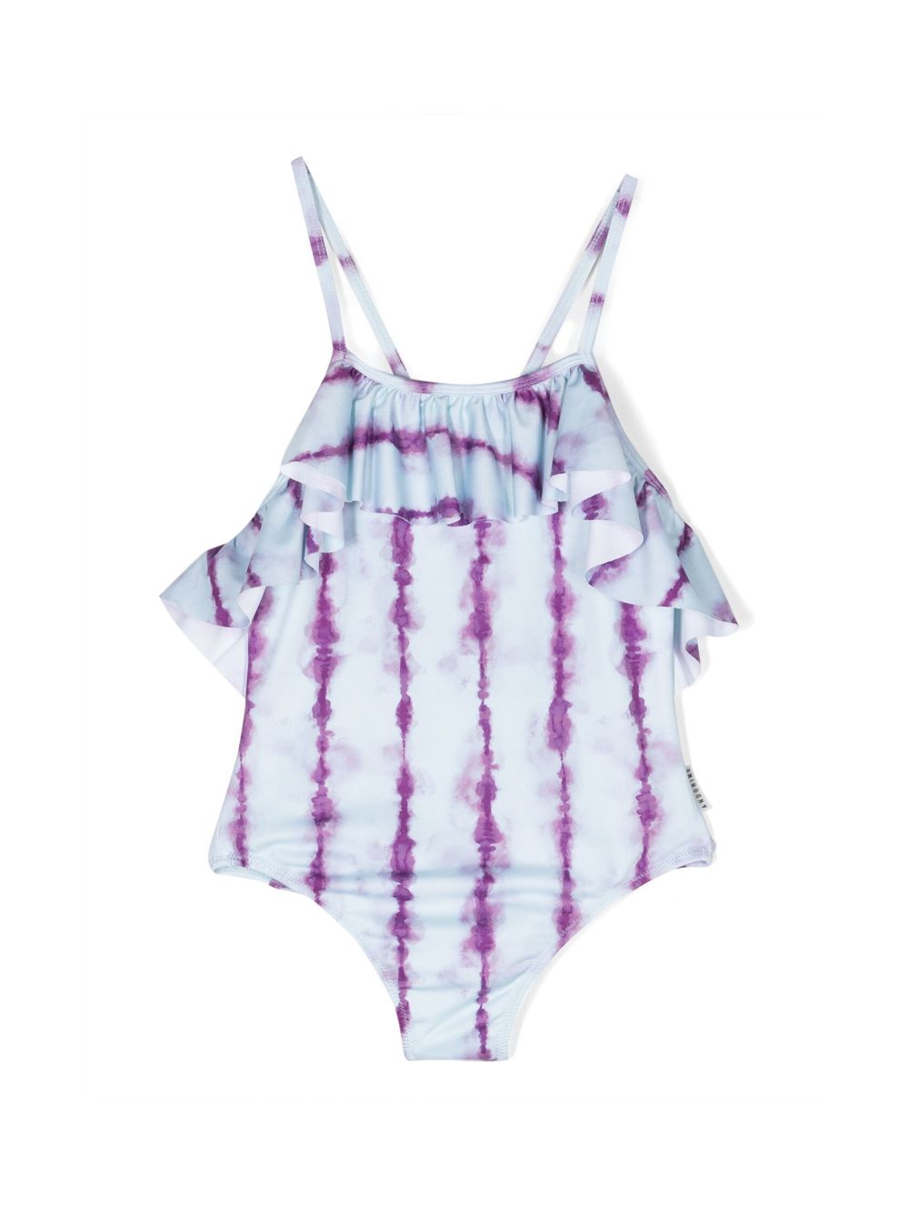 Tie-dye print stretch swimsuit - Blue
