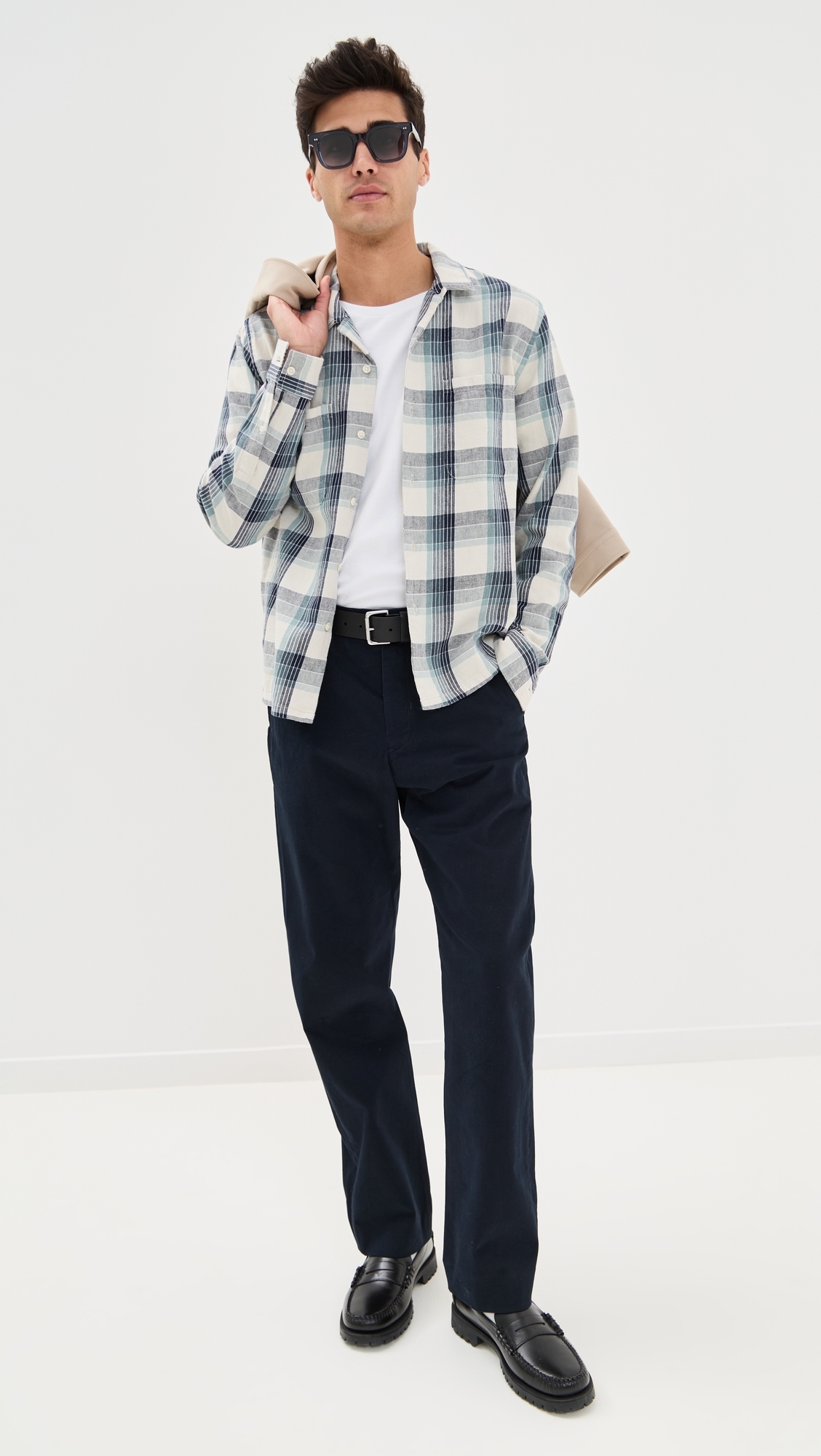 Louie Straight Fit Peached Cotton Chinos Coastal