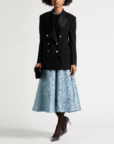 Woman Blazer Black Size 6 Viscose, Nylon, Elastane