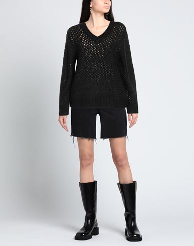 Woman Sweater Black Size M Nylon, Acrylic