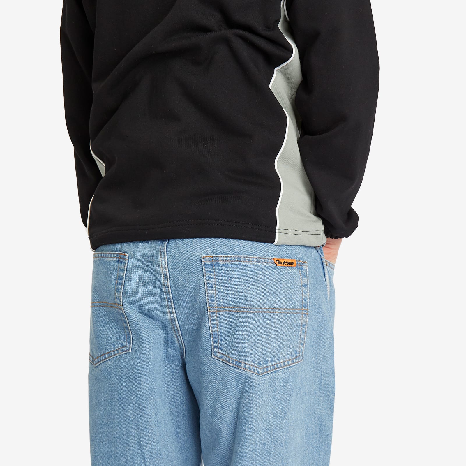 Butter Goods Men's Baggy Denim Jeans in Washed Indigo
