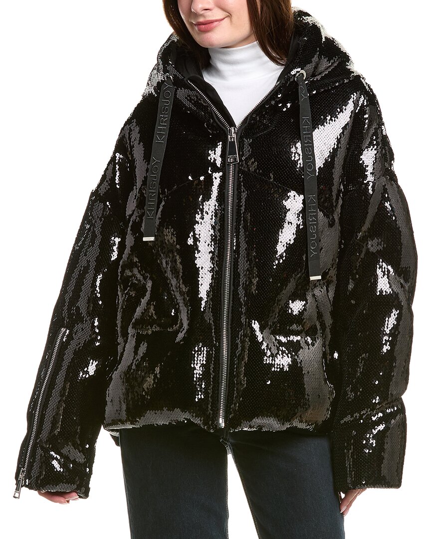 Khris Scale Sequin Puffer Jacket