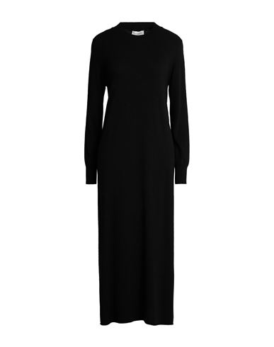 Woman Midi dress Black Size S Viscose, Polyamide, Wool, Cashmere