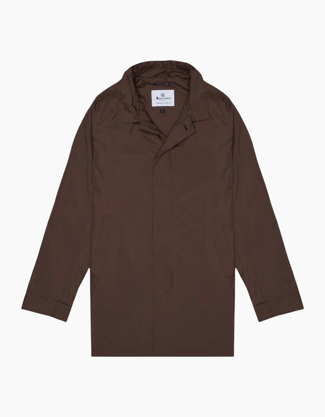 Men's Aquascutum Active Packable Trench Brown Jacket - : 44/Regular
