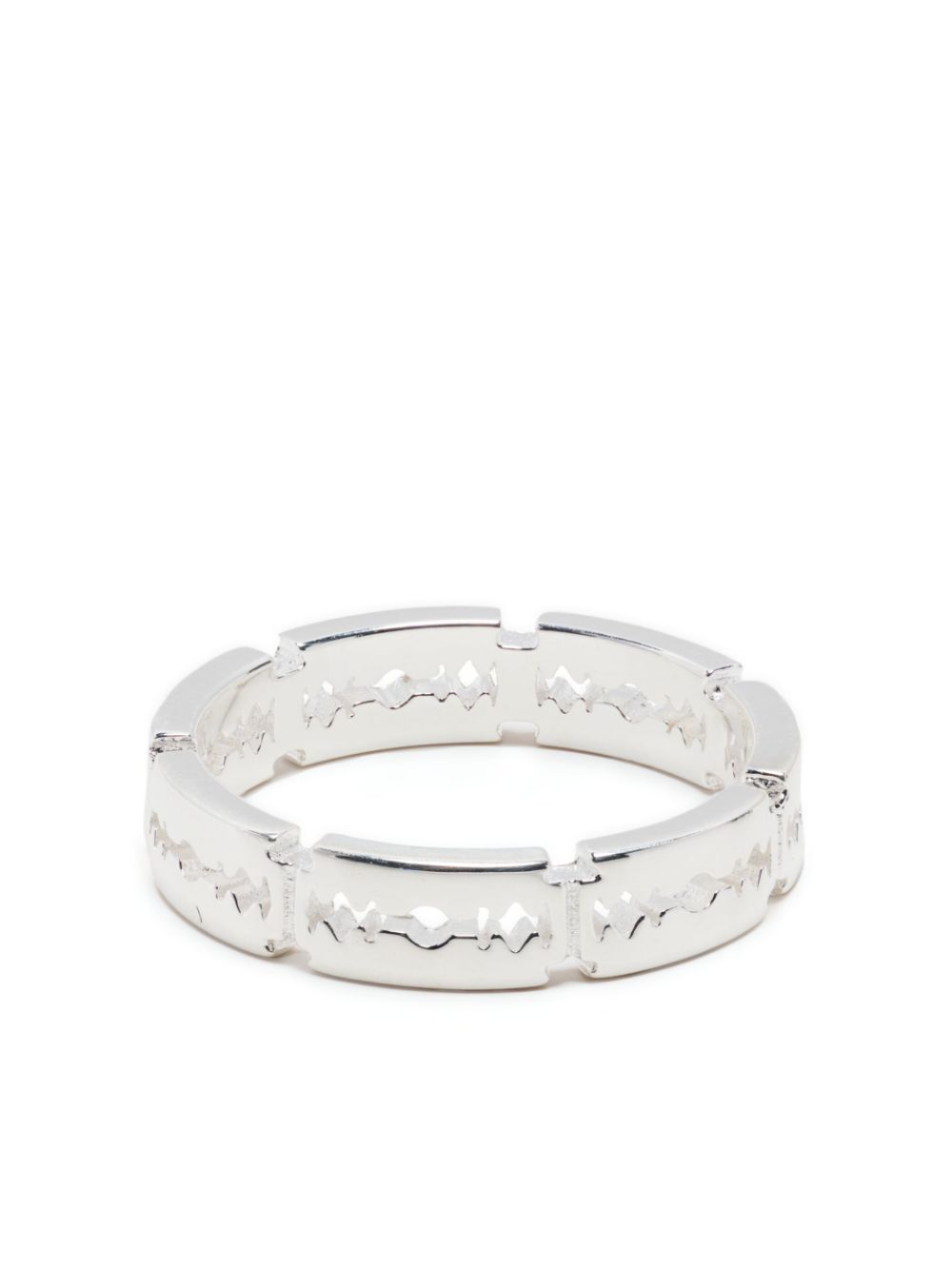 Razor Eternity silver ring