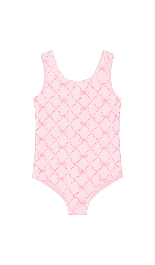 LoveShackFancy Kids Aldora Swimsuit in Pink. 4. Also