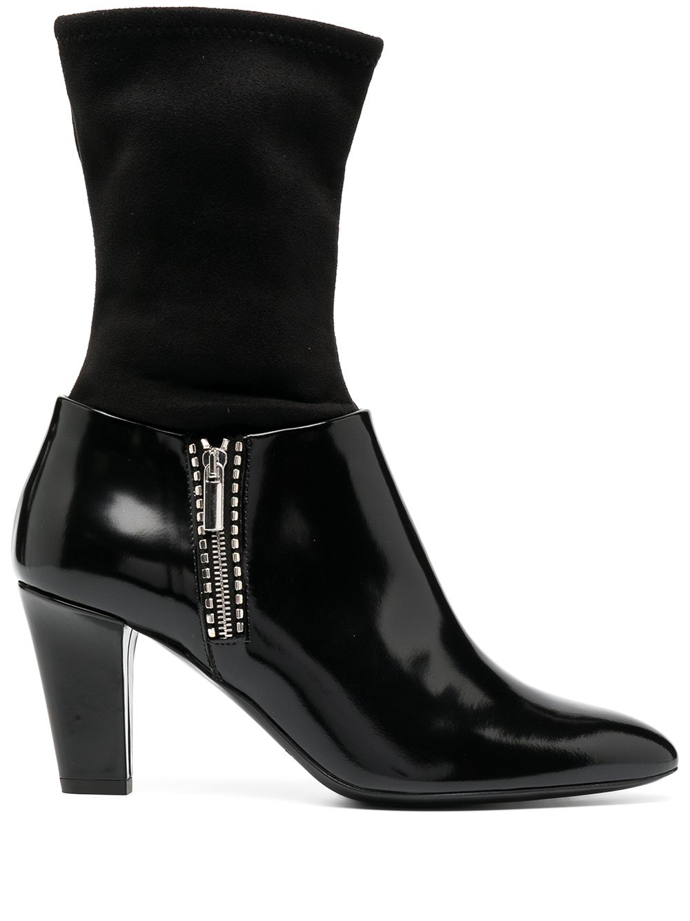 Sock ankle boots - Black