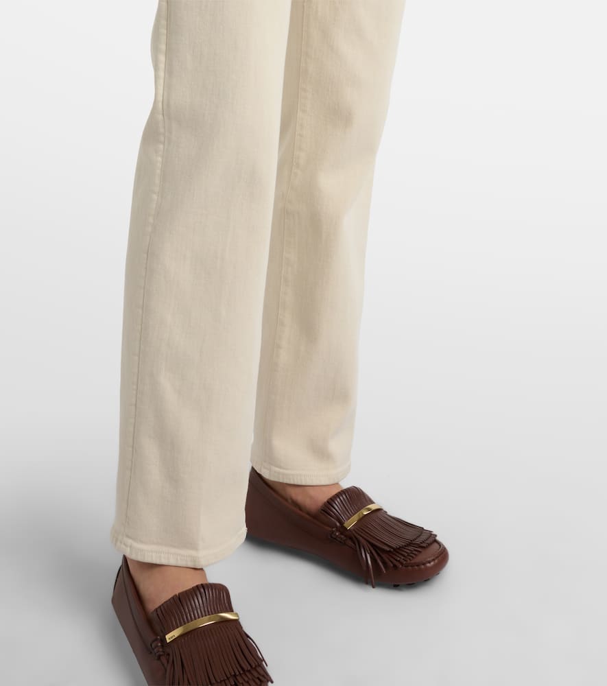 Calie Straight mid-rise straight jeans