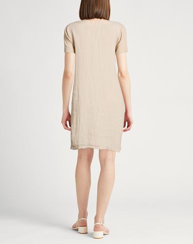 Woman Mini dress Beige Size 10 Linen