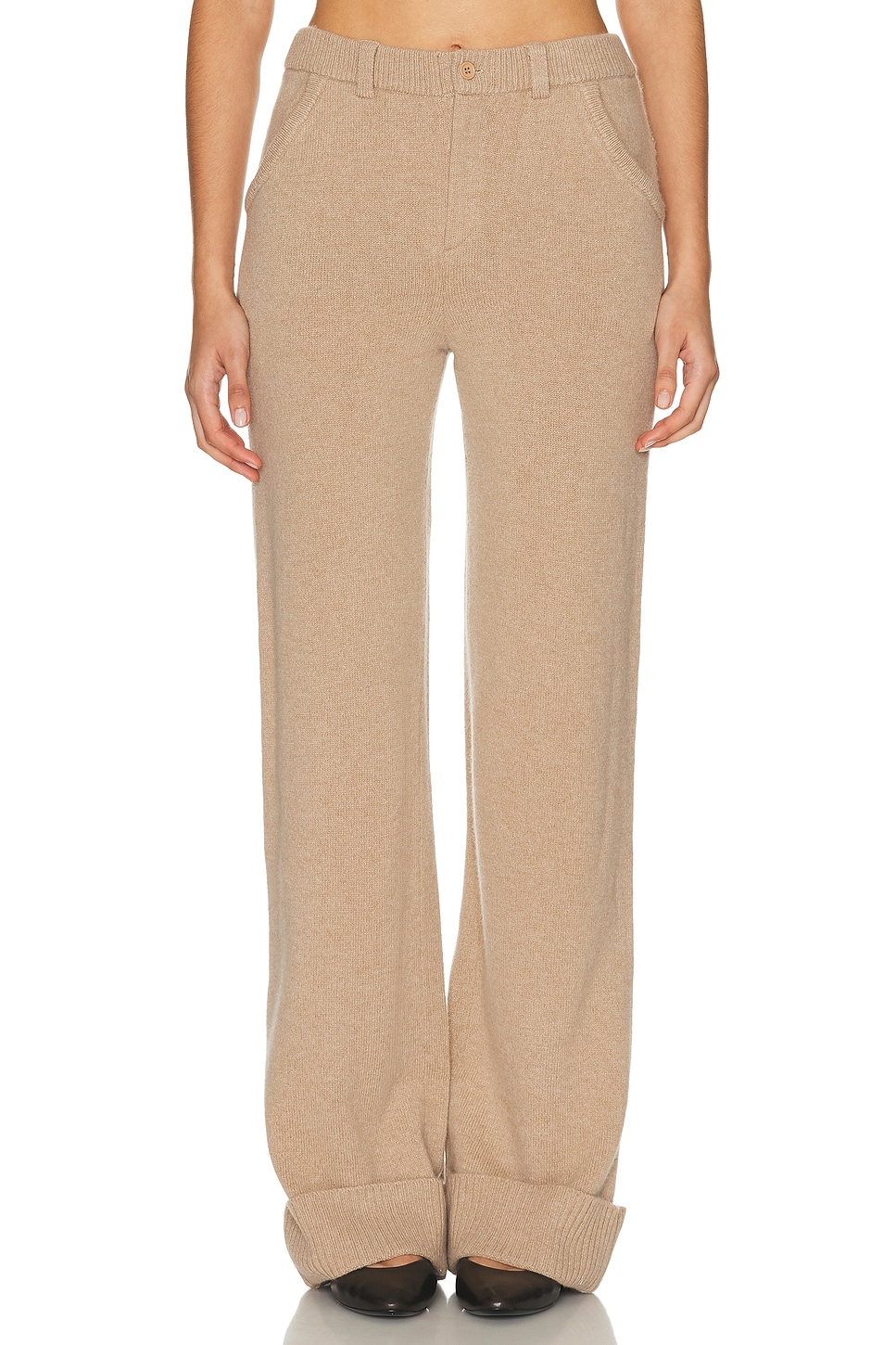 Aya Muse Amar Pant in Tan - Tan. XS also in L