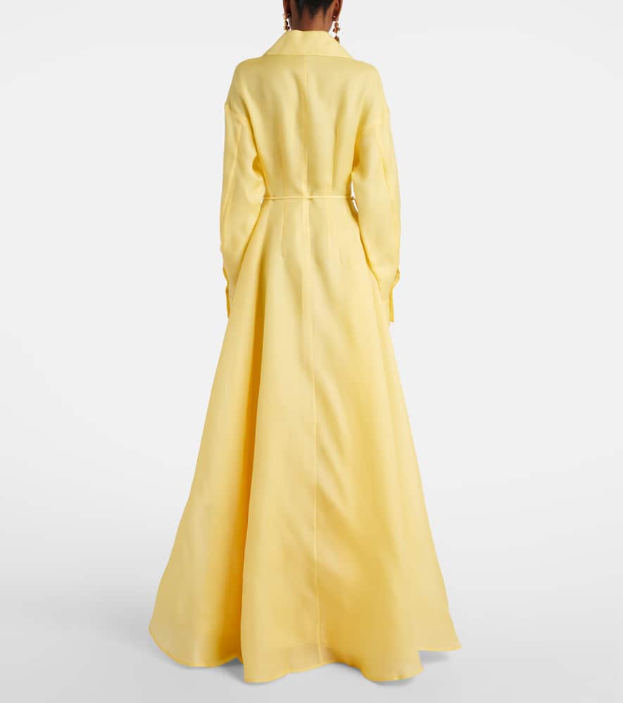 Josephine floral silk gown