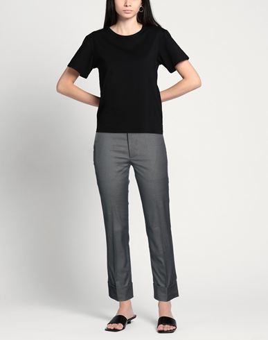 Woman Pants Charcoal Size 4 Cotton, Wool, Polyamide, Elastane